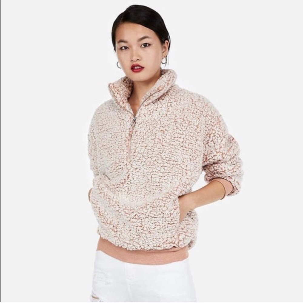 Oversized Express Sherpa Sweater